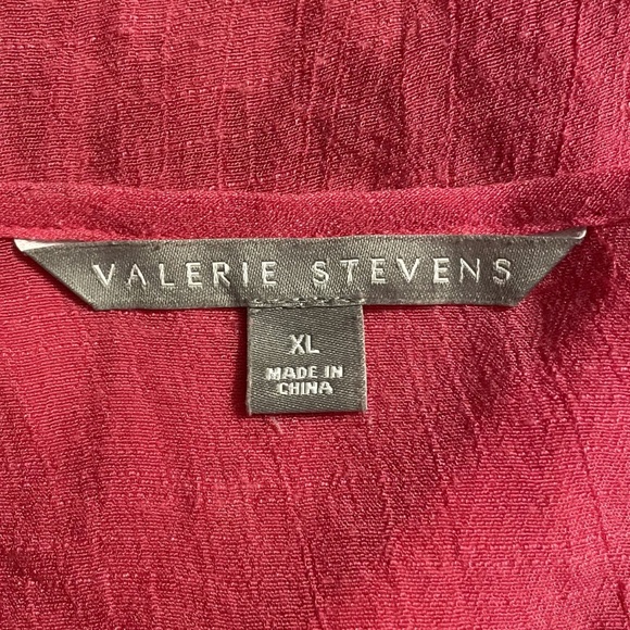 VALERIE STEVENS Women's Pink Crochet Paisley Lace Boho Bell Sleeve Top XL - Picture 8 of 14